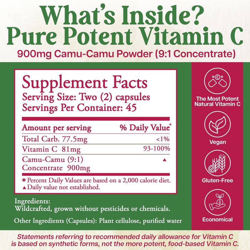 Royal Camu -Camu Gel Capsules - Whole Fruit Capsules