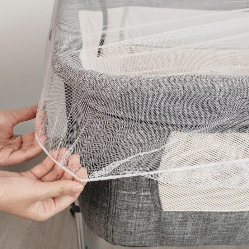[Australia] - 2 Pack Baby Mosquito Net for Stroller, Playard & Bassinet, Reusable Bug Net for Cradles, Carrier, Pack and Plays and Portable Mini Crib, Baby Playpen Mosquito Net Cover, White 