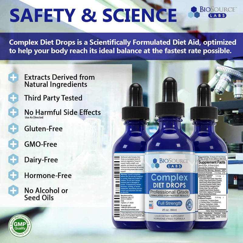 [Australia] - Complex Diet Drops – Best Natural Weight Management Drops for Men and Women (1 Bottle, 2 fl oz) - 30 Day Supply 2 Fl Oz (Pack of 1) 