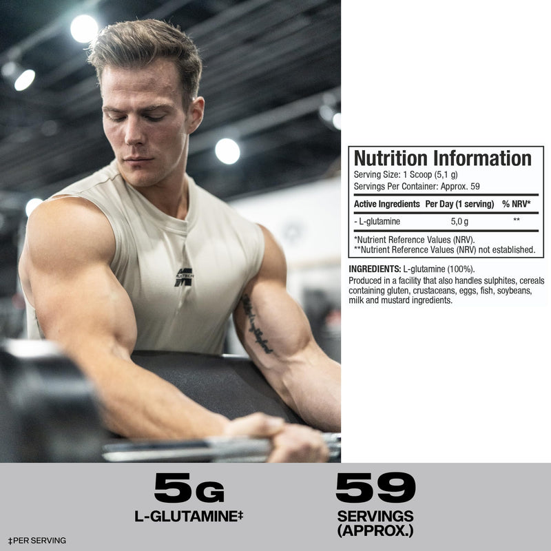[Australia] - MuscleTech Platinum 100% Glutamine Unflavored 300g EU (RB) 