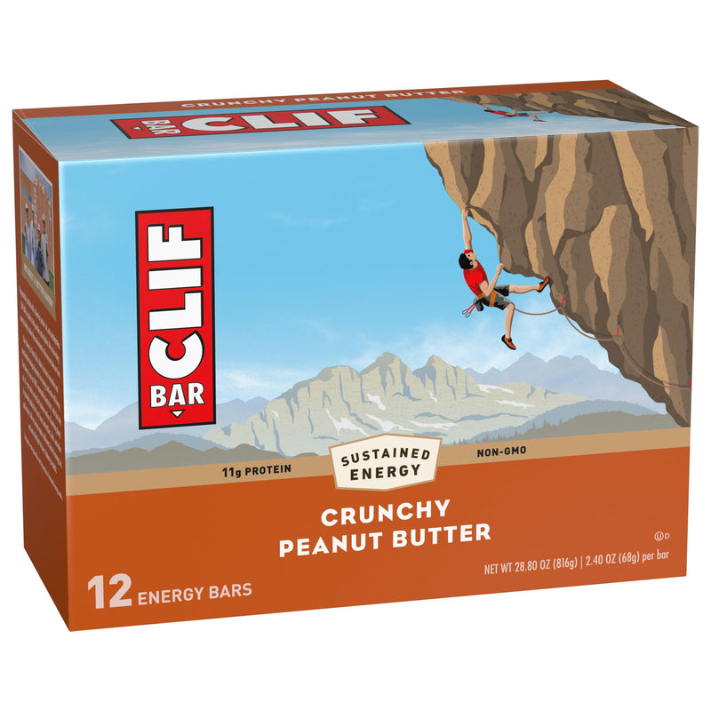 [Australia] - Clif Bar Crunchy Peanut Butter Energy Bars, 12 Bars / Box of 12 (Pack of 1) 