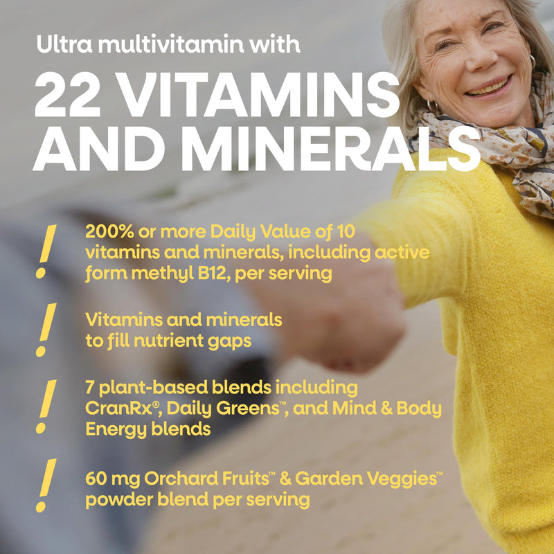 Nature's Way Alive! Women's 50 Plus Ultra Potency Multivitamin, 60 ct | Complete and High Potency Formula with Vitamin D3, C, E, and Methylated B12; Supports Heart, Brain, and Bone Health*. 60 Count (Pack of 1)