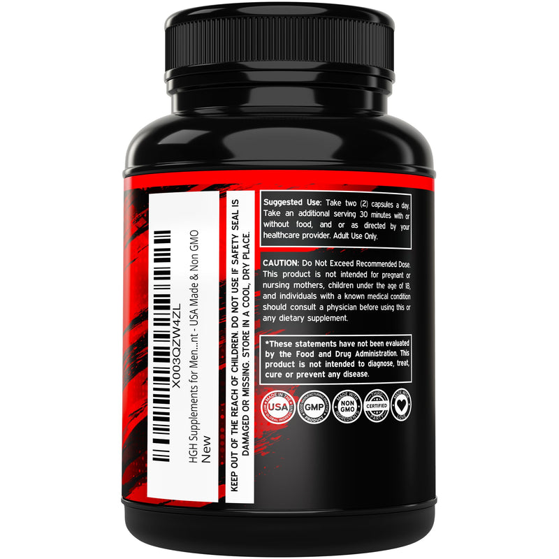 [Australia] - HGH Supplements for Men & Women (120 Count) 1500mg Support Muscle Growth & Healthy Levels of Human Growth Hormone for Men, Promote Healthy Muscle & Recovery For Men Post Workout Supplement - USA Made 