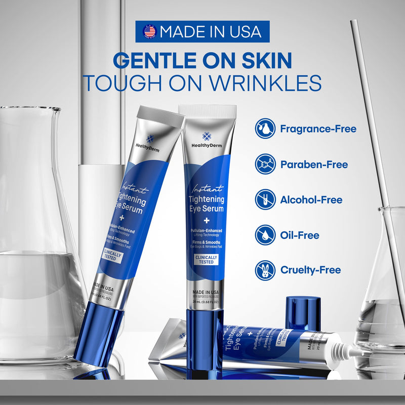 [Australia] - Instant Under Eye Lift Serum - Reduces Eye Bags, Wrinkles, Puffy Eyes, Dark Circles & Crow‚Äôs Feet in Minutes - Advanced Firming Polysaccharide Formula for Mature Skin - 20 mL 0.68 Ounce (Pack of 1) 