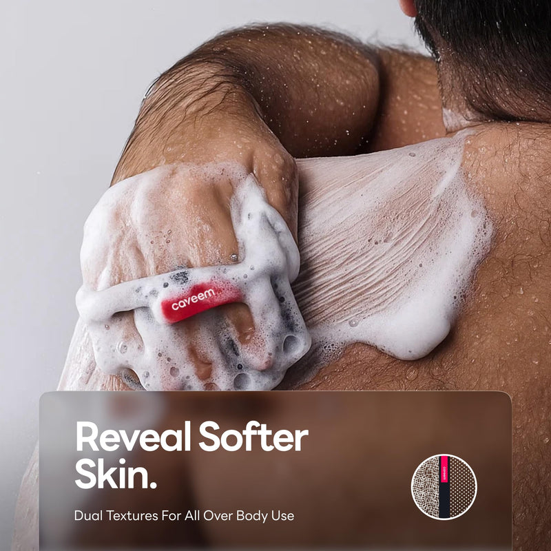 [Australia] - Exfoliating Body Scrubber, Bath and Body Scrub Buffer, Body Exfoliator for Remove Dead Skin, Gentle and Rough Lightweight Sponge for Shower (2 Pack) Round and Dual-Sided Exfoliation 