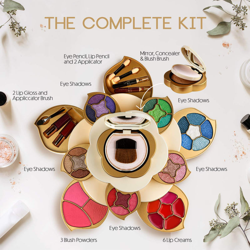 [Australia] - Flower All In One Makeup Kit for Teens and Women & Toysical 2-Tier Makeup for Teens 