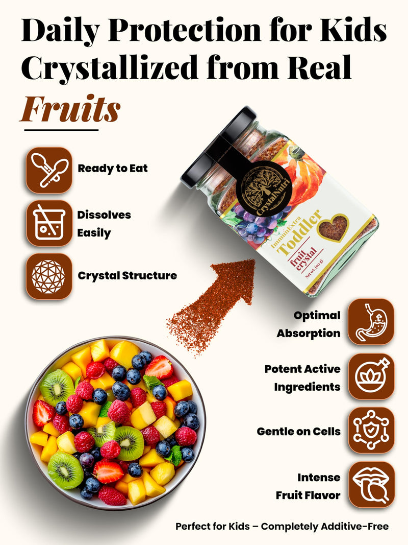 ImmunExtra Toddler 90g - Better Then Freeze Dried Fruit and Veggie - Concentrated Powder with Extra Butternut Squash - Low Temperature Drying – Preserving Natural enzymes, antioxidants