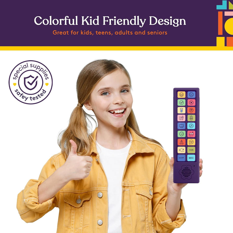 [Australia] - Special Supplies AAC Communication Device Speech Therapy,Talker Buddy Communication Device For Non Verbal Kids & Adults,Autism Talking Aids For Home,School Kids Communication Device W/Recording Option 