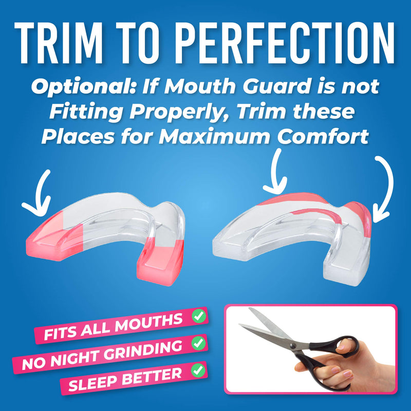 [Australia] - HONEYBULL Anti Grinding Guard Set | Comes in 2 Sizes for Light and Heavy Grinding | Comfortable Custom Mouth Guard for Nighttime Teeth Grinding (Thick, 6, Count) Thick 