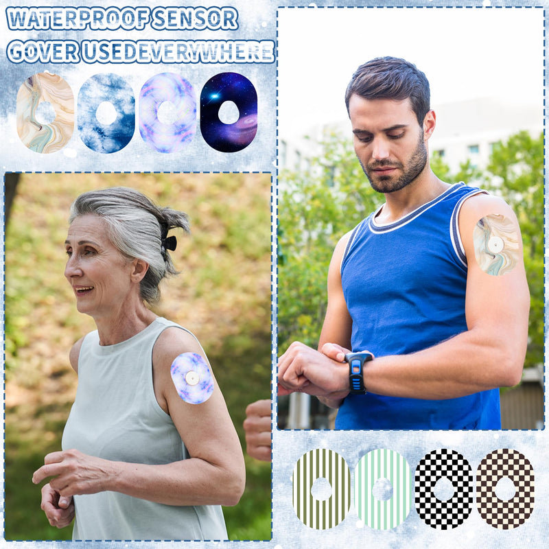 [Australia] - 40 Pack Adhesive Patches for Dexcom G7,Breathable Sensor Covers Compatible with Dexcom G7,CGM Patches, Mixed Style Adhesive Tape Stickers, Waterproof Flexible Pre-Cut, Long Lasting 