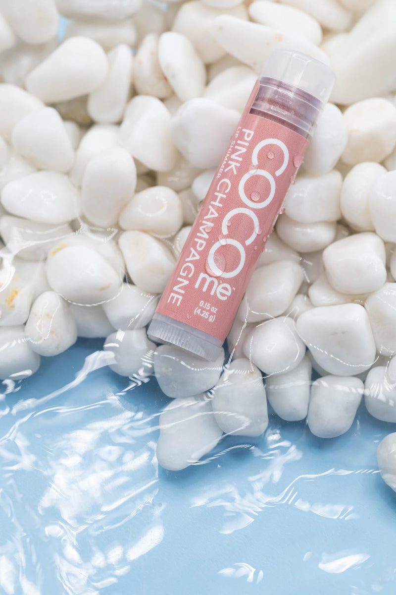 CocoMe Color Tinted Lip Balm (Pink Champagne) -All Natural Organic Coconut Oil and Beeswax for moisture and nourishment | Hydrates & Protects For 24 Hours, Helps Soothe & Repair, Rich in Vitamin E & A (Pink Champagne) Pink Champagne