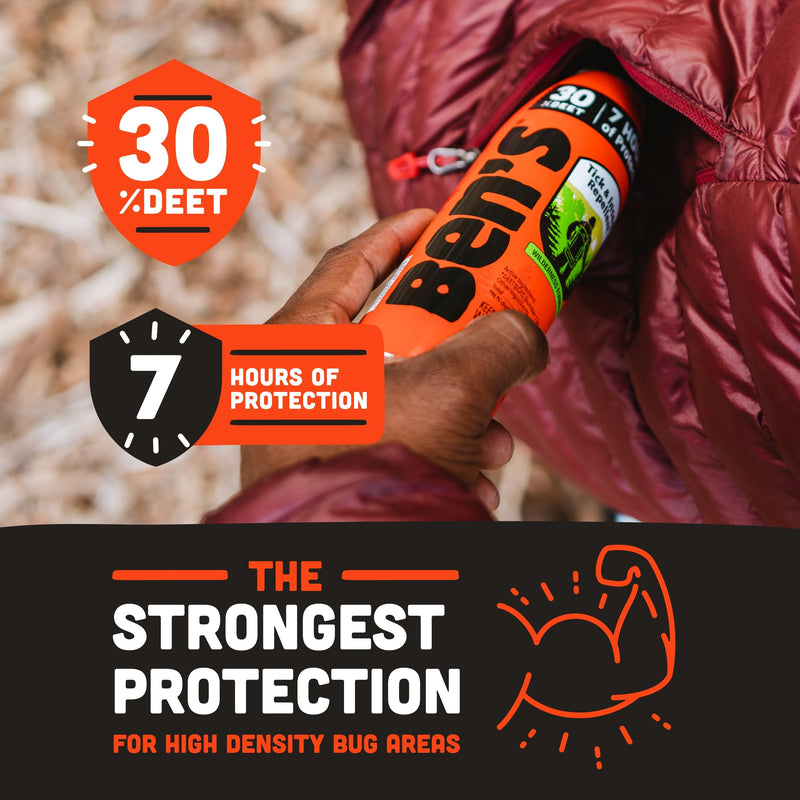 [Australia] - Ben's Tick & Insect Repellent Eco Spray - Bug Spray with 30% DEET for Mosquitoes, Ticks & More - Up to 7 Hours of Protection - Fragrance-Free - 6 oz (2 Pack) 