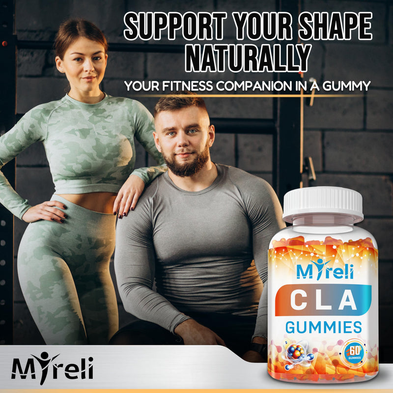 [Australia] - CLA 1000mg Vegan Gummies for Men and Woman 1000mg - 60 Vegan Conjugated Linoleic Acid Chews for Lean Body Support & Caloric Regulation, Resistance Supplement Chews for Muscle, Sugar-Free, Non-GMO 
