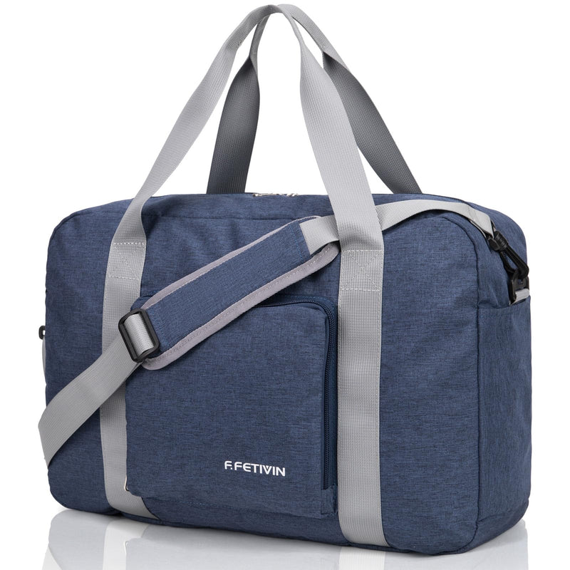 F.FETIVIN For Spirit Airlines Personal Item Bag Foldable Travel Duffel Bag & Pockets Bag Ladies Crossbody Lightweight Nylon Travel Purses