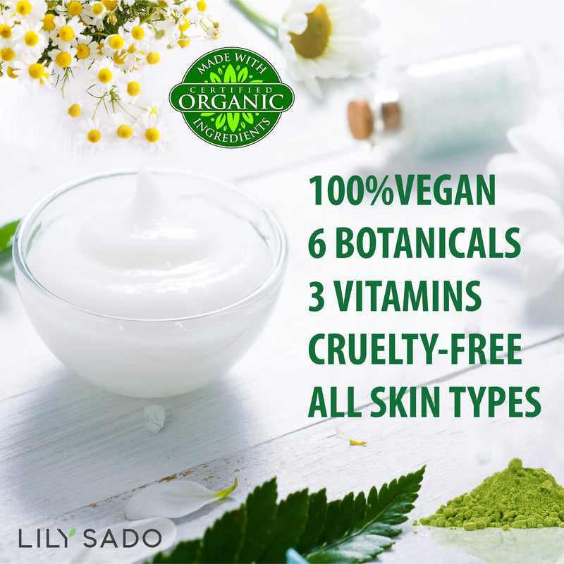 LILY SADO TEA+C Green Tea Water Rush Gel Moisturizer - Lightweight Vitamin C Anti-Wrinkle Moisturizing Lotion - Hydrates & Softens for Luscious, Radiant Skin. Perfect for Spring and Summer. Green Tea Water Rush Gel Cream