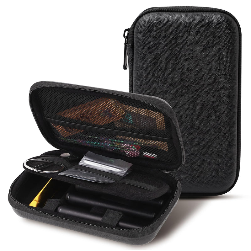 [Australia] - Smell Proof Bag, Smell Proof Stash Bag with 4 KS Tubes Odor Proof Bag, Smell Proof Bags For Travel, Smell Proof Bag Fit in Pocket and Gift for Men/Women (Black) Black 