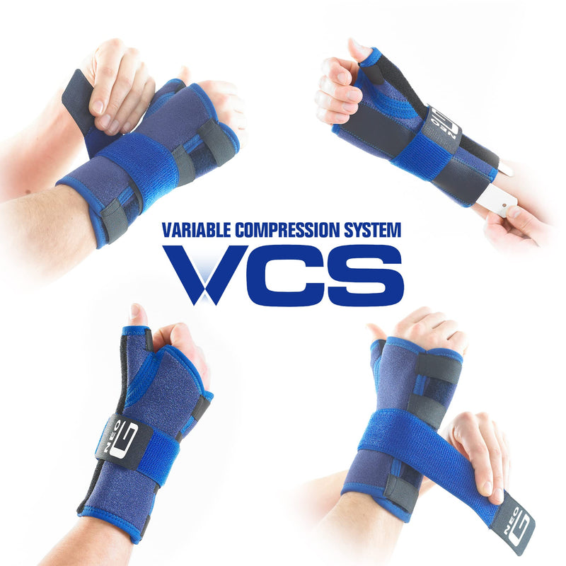 [Australia] - Neo-G Wrist and Thumb Brace, Stabilized - Spica Support For Carpal Tunnel Syndrome, Arthritis, Tendonitis, Joint Pain - Adjustable Compression - Class 1 Medical Device - Left 