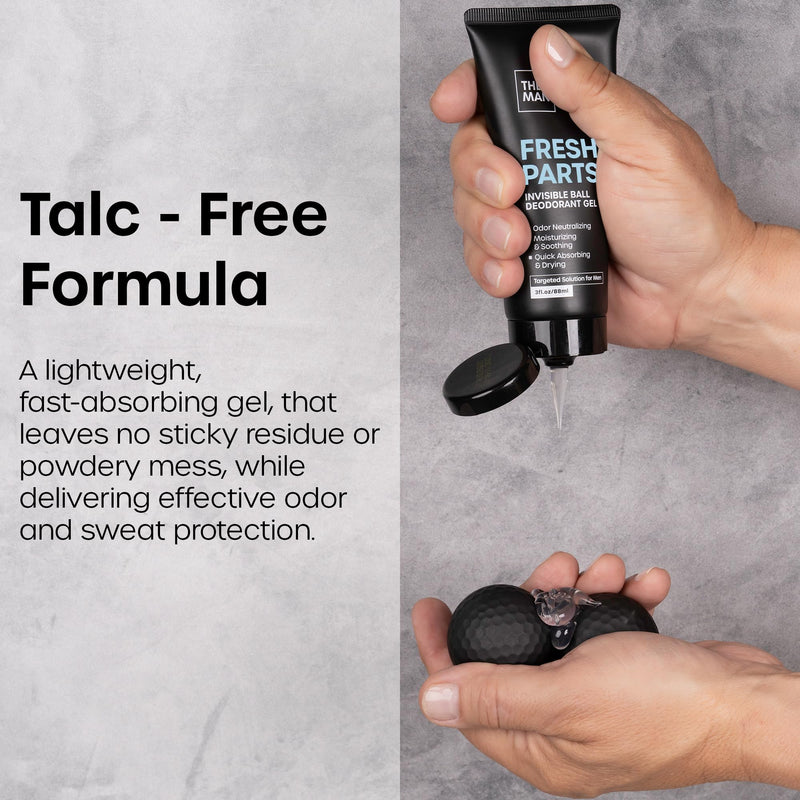 The Man Face Scrubber + Hook & Ball Deodorant Gel - Bundle