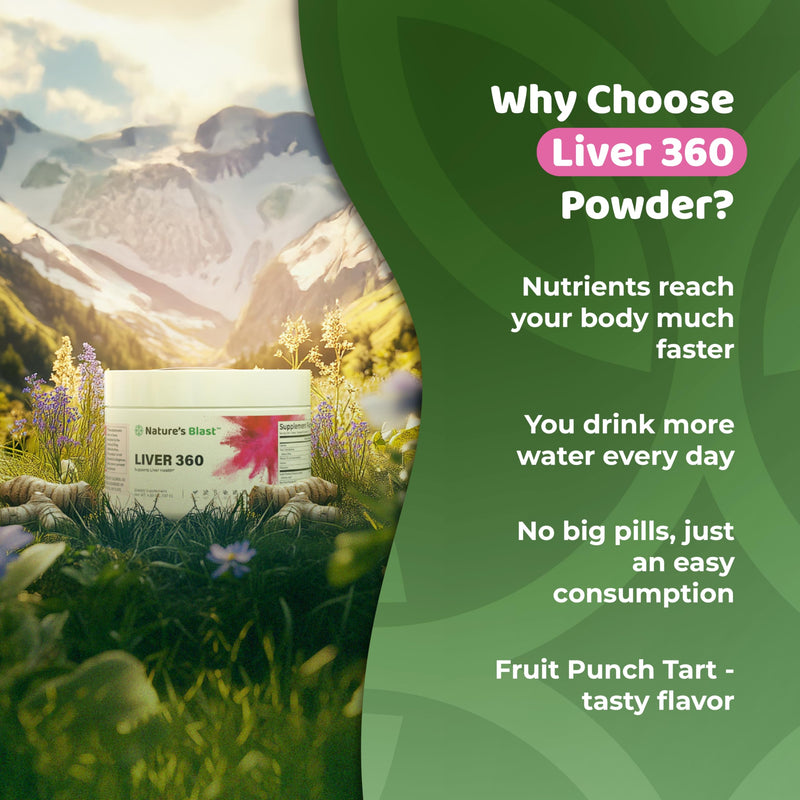[Australia] - Liver 360 - Liver Cleanse Detox & Repair Powder with Milk Thistle, Turmeric & Artichoke Extract Fruit Punch Flavor ‚Äì 30 Servings 