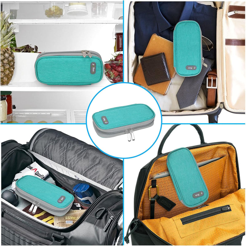 Insulin Cooler Travel Case, Multiple-Layer Designs Zipper Closure Insulin Bag Made of Oxford Cloth, Light Weight and Portable(#1) #1