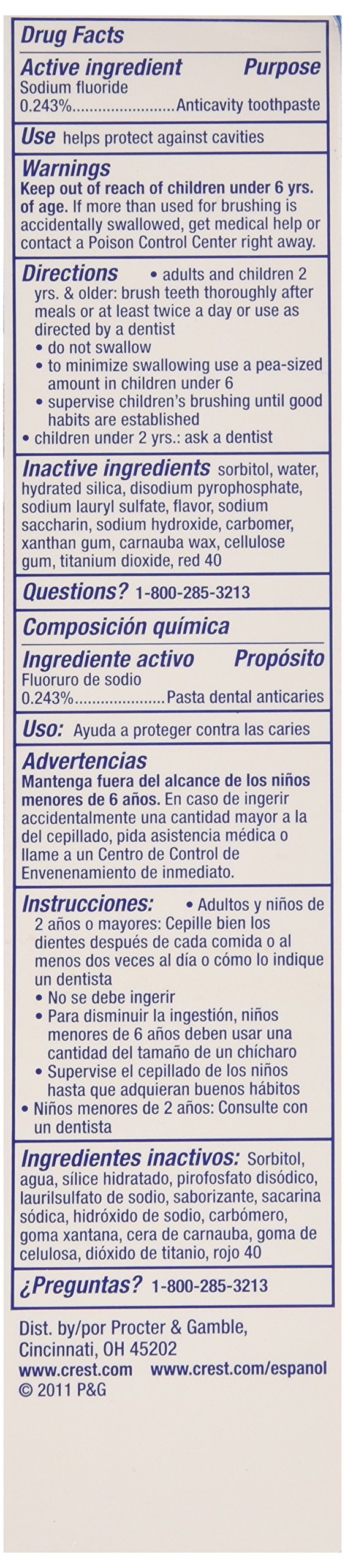 Crest Whitening Expressions Fluoride Anticavity Toothpaste, Cinnamon Rush, 6 oz 6 Ounce (Pack of 1)