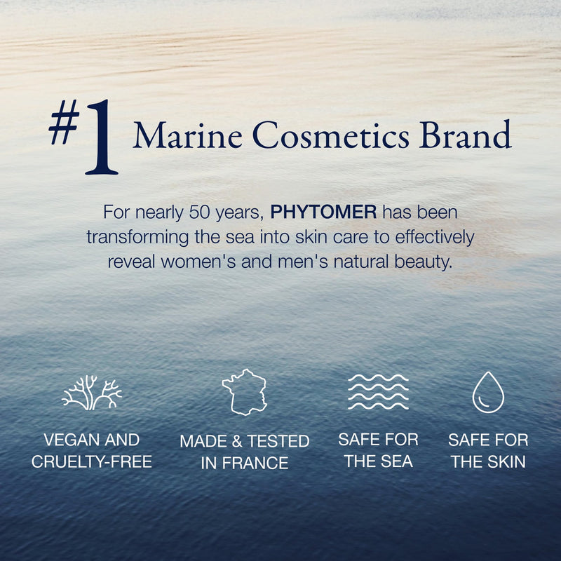 Phytomer Hydracontinue Radiance Energizing Face Moisturizer (50 ml) | Lightweight Daily Cream Provides Restoring Moisture to Dry Skin, With Weaving Algae, Sea Buckthorn, & Vitamins B5, E, F