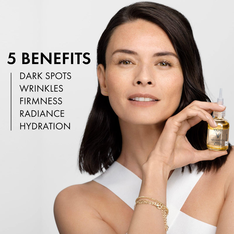 Vichy Neovadiol Serum for Peri and Post Menopause, Anti Aging Serum to Reduce Wrinkles and Dark Spots, Dermatologist Tested, 1.01 Fl. Oz 30ML Neovadiol Serum