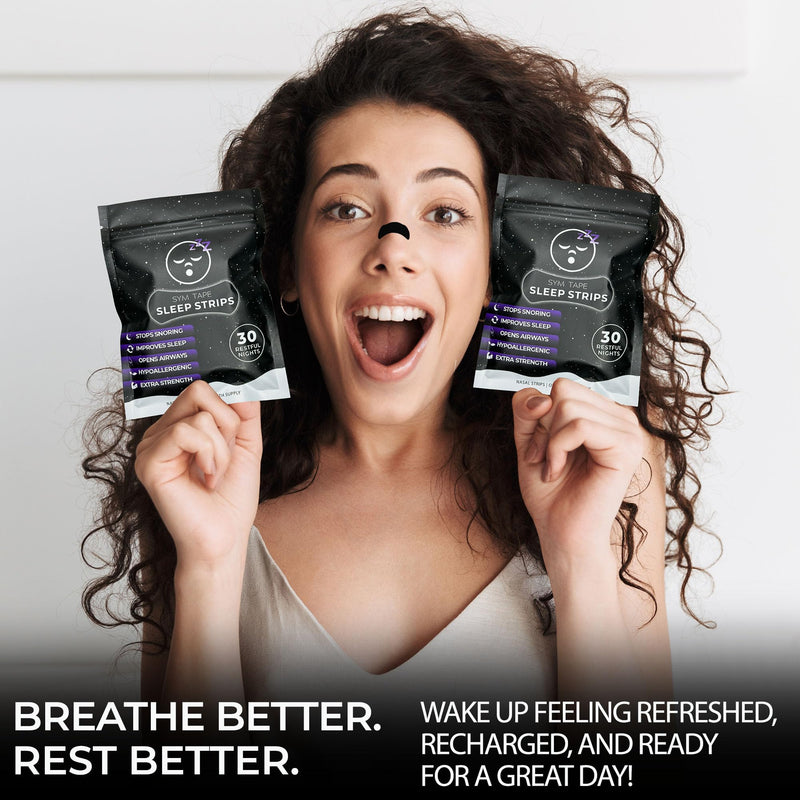 [Australia] - Nose Strips Bundle Pack | Anti-Snoring & Nasal Congestion Relief Sleeping Aids | Extra Strength Nasal Strips | Breathable, Medical Grade, Hypoallergenic & Irritation Free | 30 Day Supply 