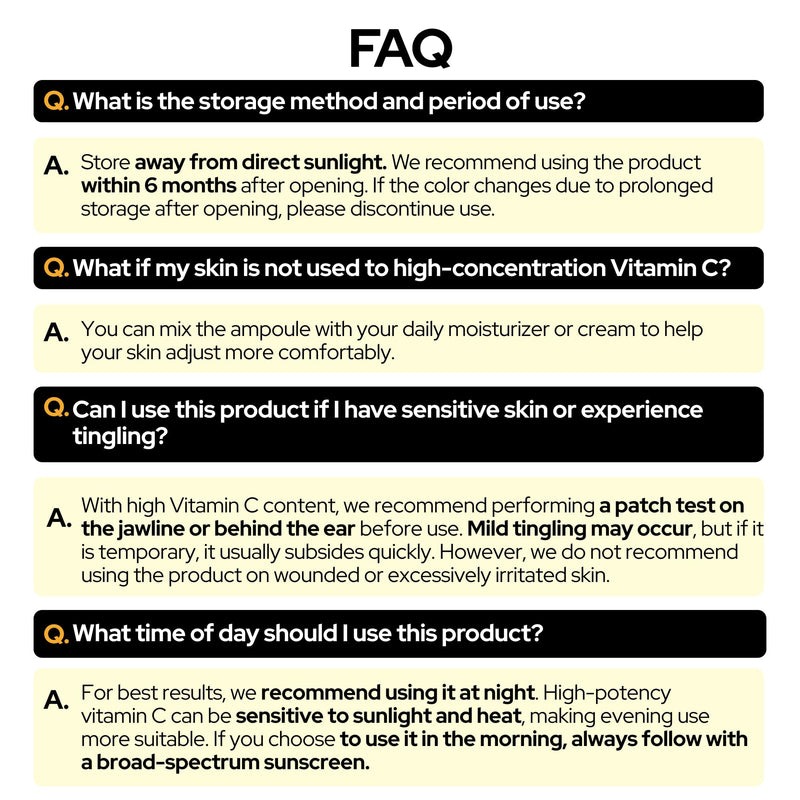 Vitamin C 24 Glow Ampoule | Radiance, Tone Up Care | 24% Vitamin C Complex, Glutathione & Tranexamic Acid | Korean Skincare Serum | 30 mL / 1.01 fl.oz