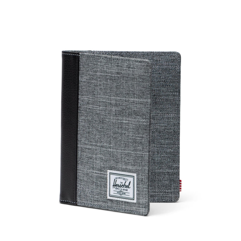 Herschel Supply Co. Raynor Passport Holder, Raven Crosshatch, Standard