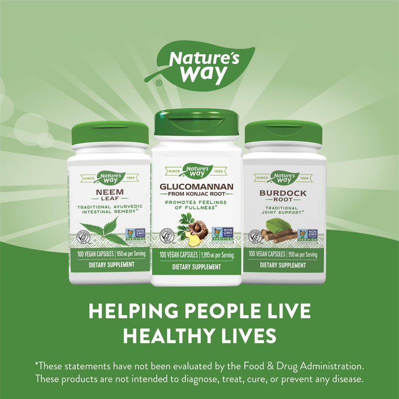 [Australia] - Nature's Way Premium Herbal Glucomannan from Konjac Root, 1,995 mg per serving, 100 Vcaps 