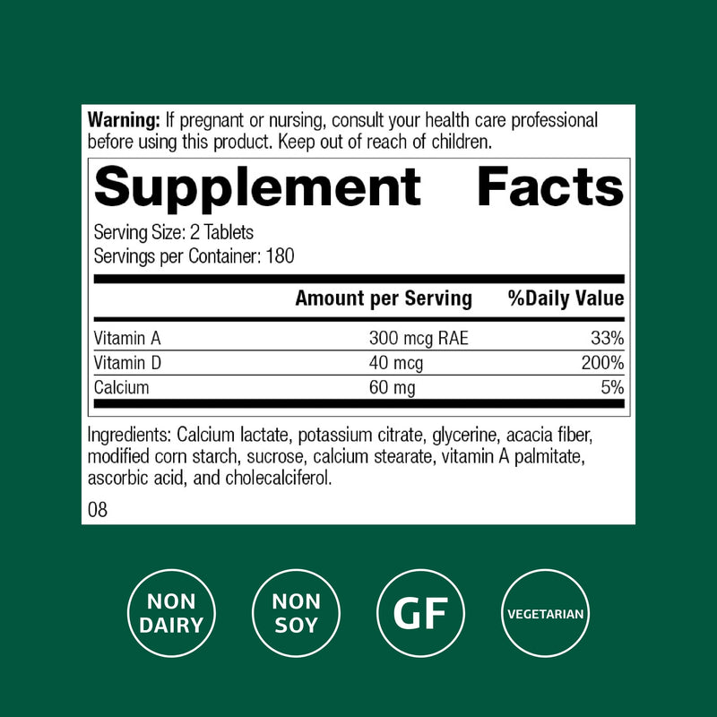 Standard Process Cataplex D, Immune & Bone Health Supplement, 360 Tablets | Supports Immune Function, Bone Density and Mineral Absorption, Immune Health Supplement with Vitamins A and D, Gluten-Free