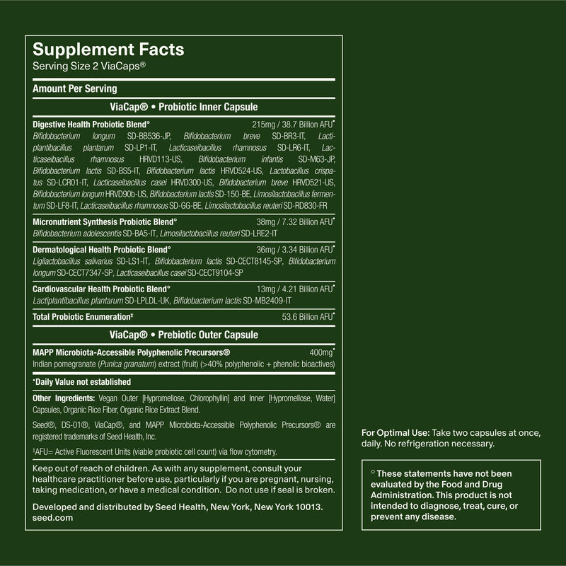 [Australia] - Seed 14 Day Gut Reset - Prebiotic and Probiotic for Women & Men - Digestive Health, Gut Health, Rapid Gut Recovery, Bloating & Constipation Relief - Vegan & Shelf-Stable - 28 Capsules (14-Day Supply) 