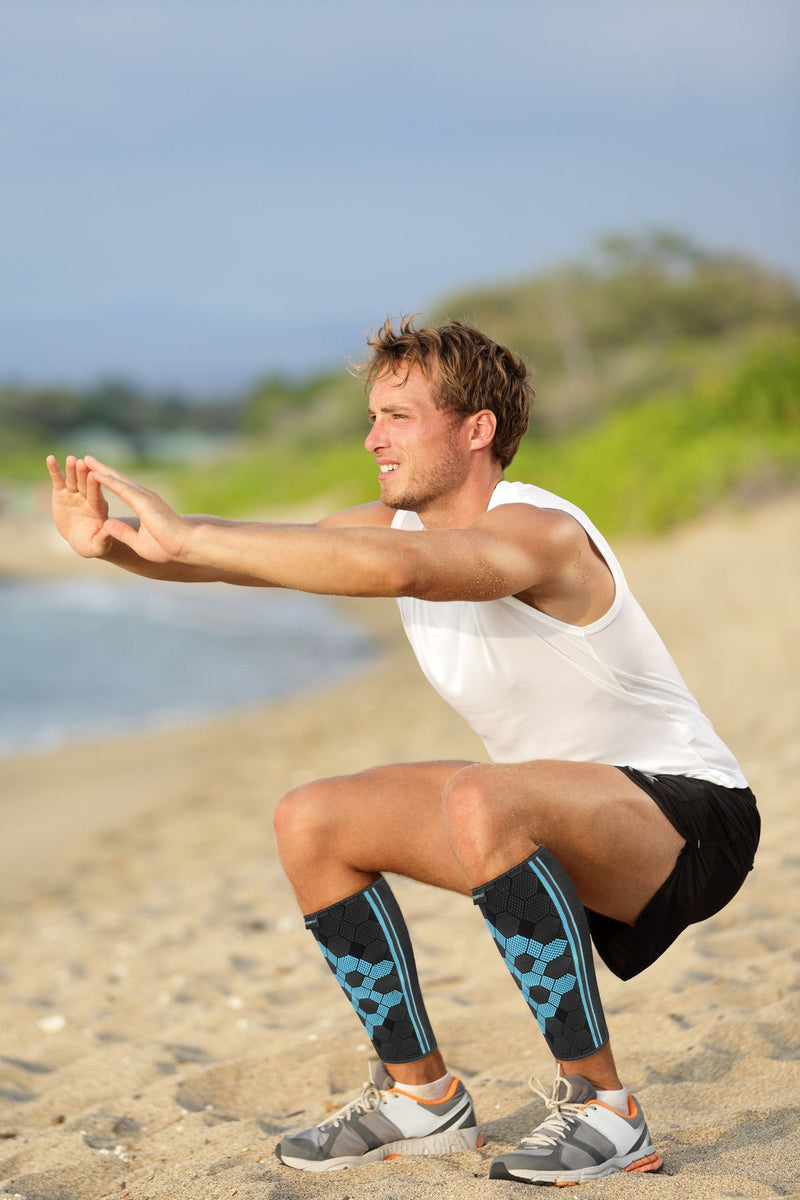 [Australia] - bonmedico calf compression for men and women, calf bandage compression for relief, calf warmer stabilization pack of 2, M M x M 