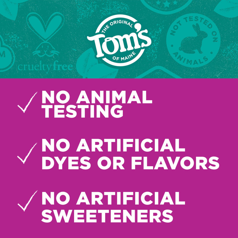 [Australia] - Tom's of Maine Antiplaque and Whitening Fluoride Free Natural Toothpaste Gel, Vegan, Spearmint, 4 Ounces (3 Pack) 