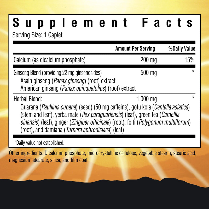 [Australia] - Hi-EnerG Triple Ginseng Energy Supplement, 500 mg, 20 servings 