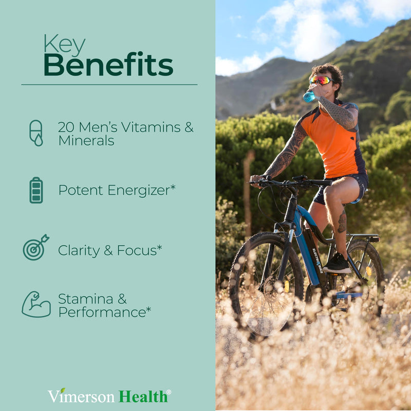 Multivitamin for Men & Tribulus Terrestris with DHEA and Tongkat Ali – Complete Men's Health Bundle for Energy, Vitality, Hormone Balance & Workout Performance