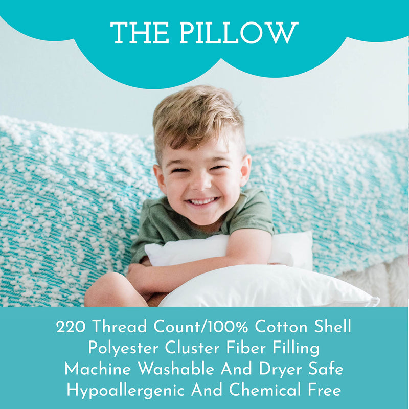 [Australia] - Little Sleepy Head Toddler Pillow with Pillowcase 13x18 - Kids Pillow for Sleeping - Toddler Pillow - Better Neck Support Ergonomic Pillow and Toddler Pillowcase - Best Pillows for Kids (Safari) Toddler (13x18) Safari 