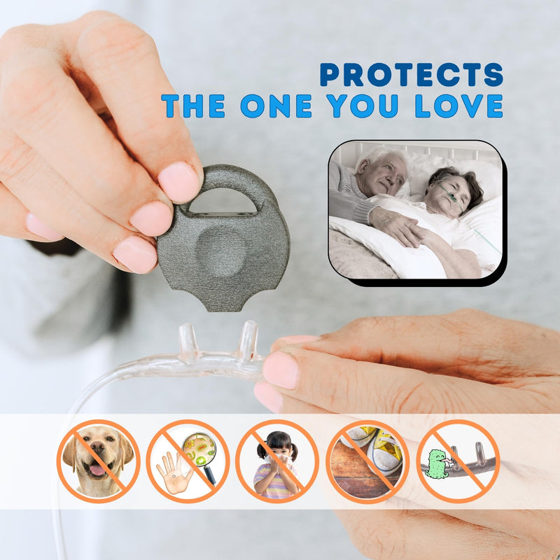 [Australia] - Oxygen Nasal Cannula Protective Cover Accessory, Hose Holder for Portable Concentrator Machine Tubing, Tank, or CPAP, Keeps Tube Nose Piece Off Floor (One Pack) One Pack 