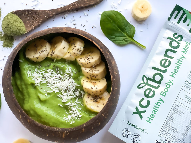 Green Charge Organic Greens Powder 150g - Pharmacist-Formulated for Digestion, Boost Immunity & Lower Stress | Ashwagandha, Moringa, Barleygrass, Spirulina, Chlorella, Apple,Lucuma