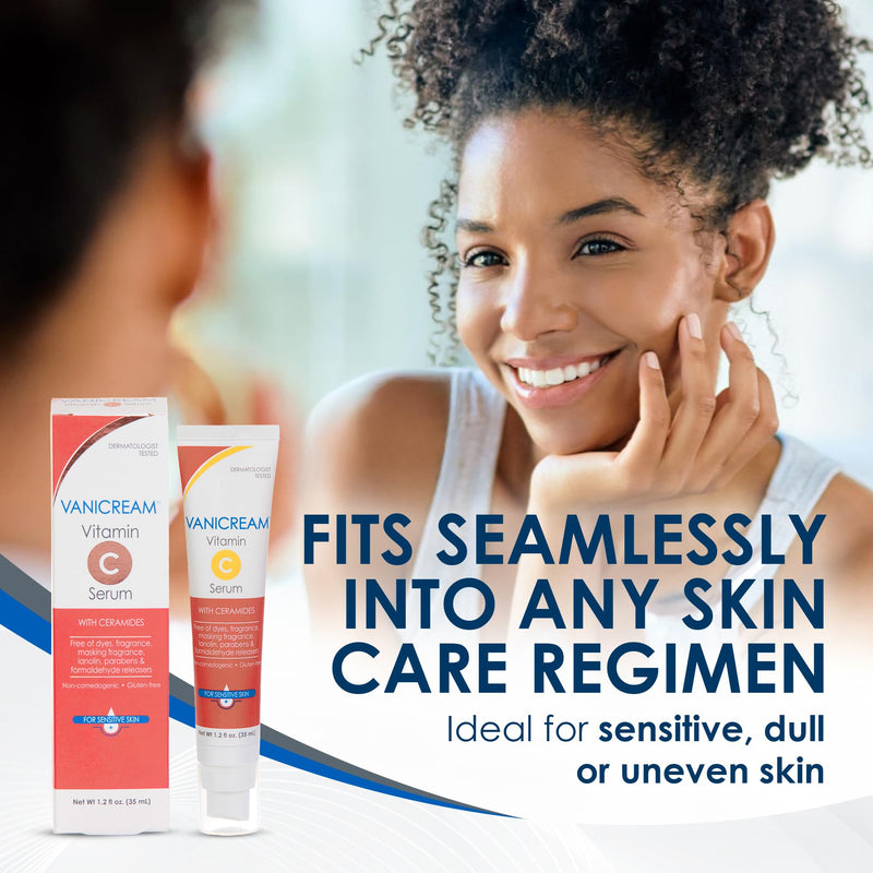 Vanicream Vitamin C Serum, 1.2 Fl Oz, Formulated without Common Irritants for Sensitive Skin, Milky and Lightweight, Boosts Glow, Dermatologist-Tested 1.2 Fl Oz (Pack of 1)