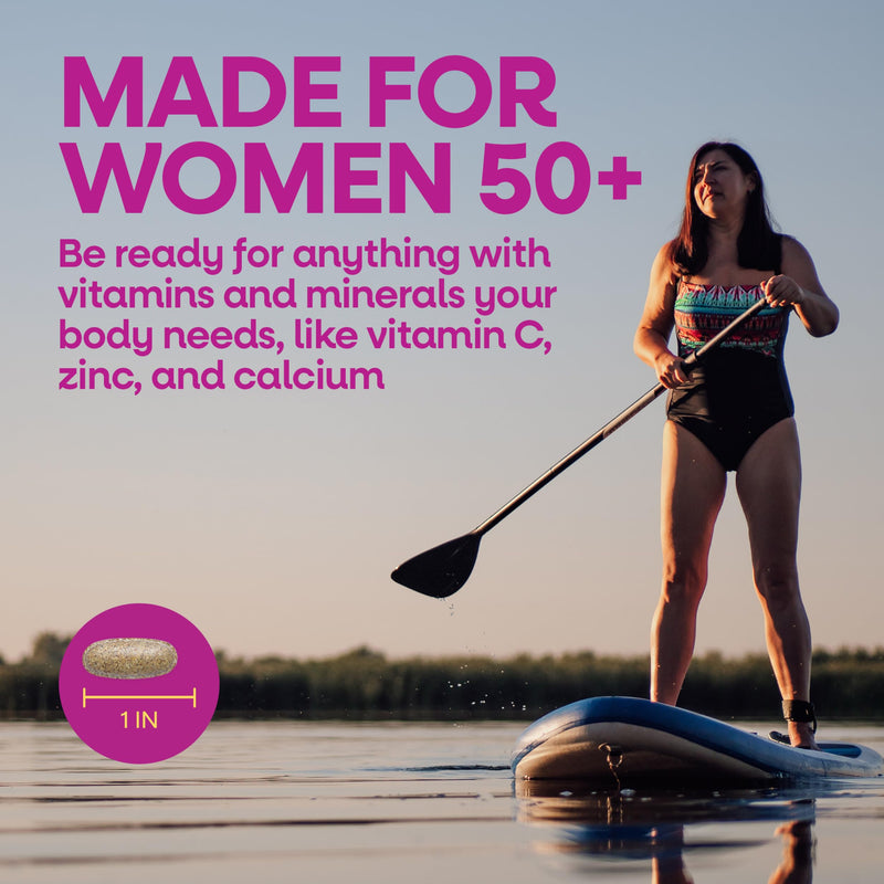 Nature's Way Alive! Women’s 50 Plus Complete Multivitamin Tablets, 50 ct | Daily Vitamin for Women 50 +, Supports Healthy Heart, Bones, and Brain Function*, with Superfood Antioxidants(1) 50 Count (Pack of 1)