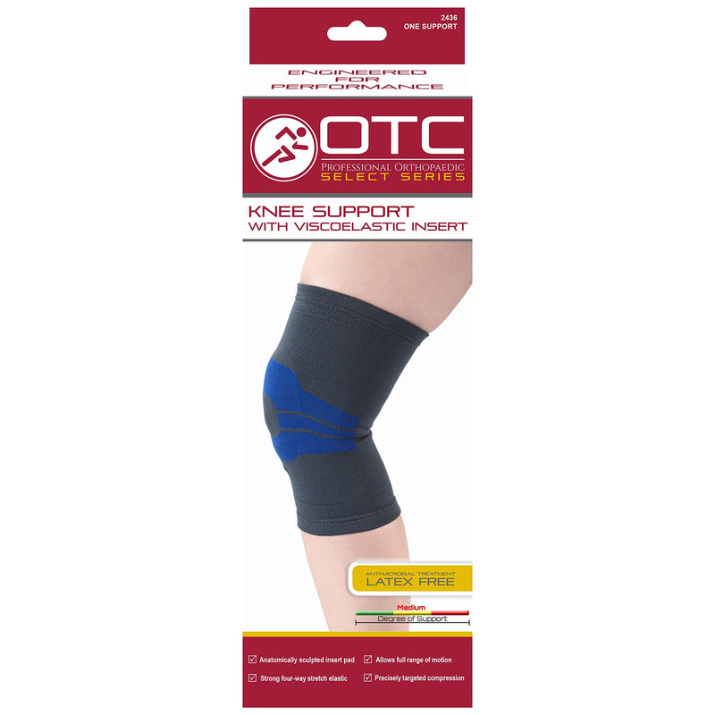 OTC Knee Brace, Compression Recovery, Gel Insert, X-Small