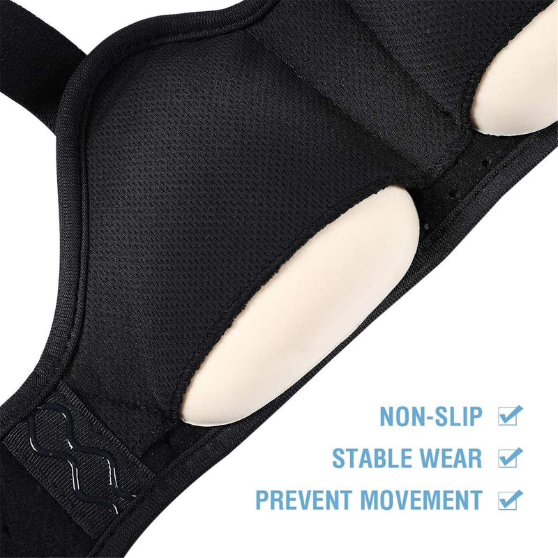 [Australia] - Hernia Belt for Men Hernia Support Truss for Single/Double Inguinal or Sports Hernia, Adjustable Waist Strap with 2 Removable Compression Pads Breathable Material Medium (Pack of 1) 