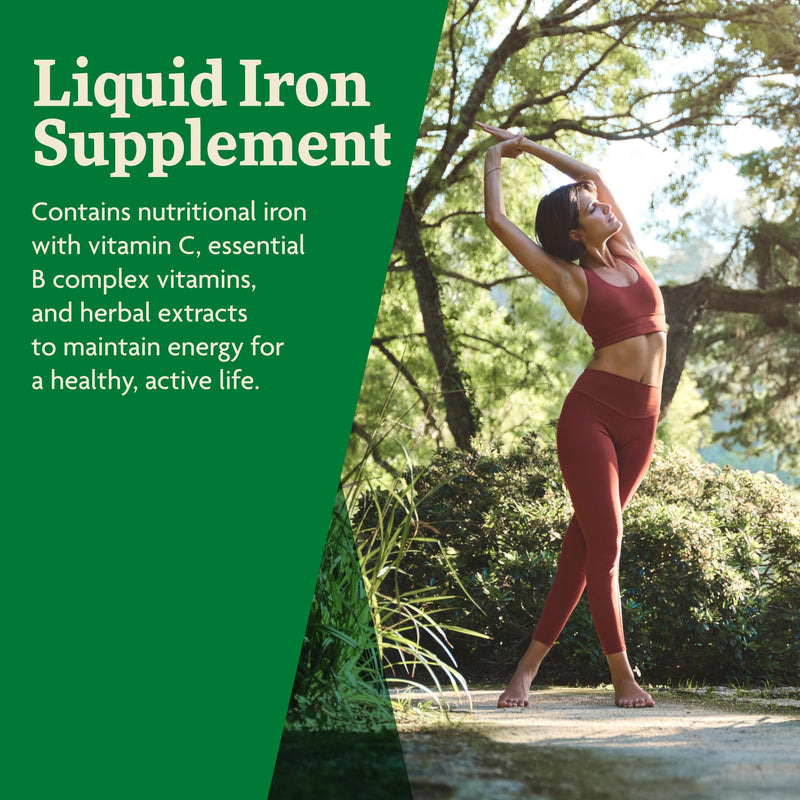 Floradix Iron & Herbs - Liquid Herbal Supplement for Energy Support - Iron Supplement with Vitamin C & Vitamin B Complex - Ferrous Gluconate Iron - for Men & Women - 8.5 fl oz Unflavored 8.5 Fl Oz (Pack of 1)