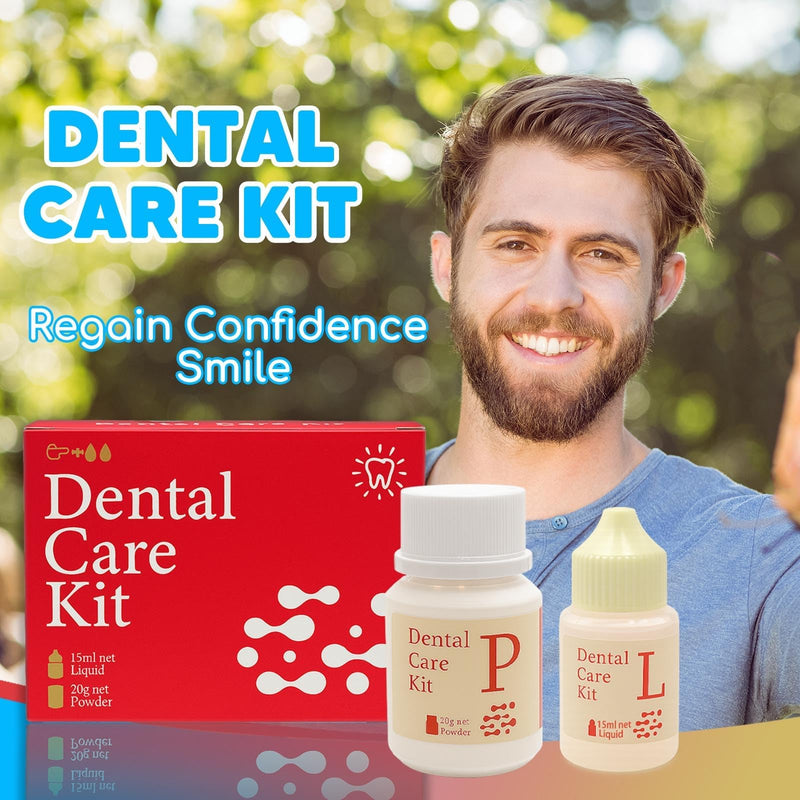 [Australia] - Dental Care Kit Zinc Oxide Eugenol Cement, Temporary Tooth Repair Kit for Crowns Filling, Temporary Teeth Fix for Confident Smile 