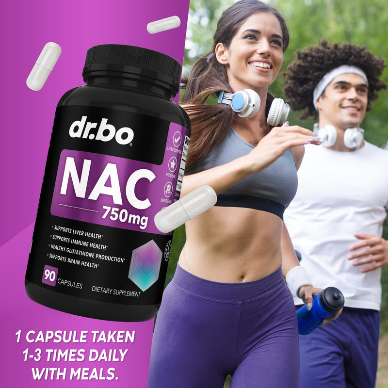 [Australia] - NAC Supplement N-Acetyl Cysteine Pills - 750mg N Acetyl Cysteine Pure Vitamin Capsule - Daily Liver Support Formula for Lung Cleanse Health, Kidney Detox, Brain & Respiratory Supplements - 90 Capsules 