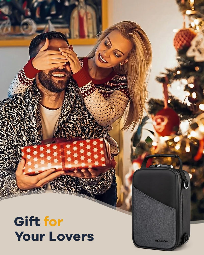 [Australia] - HOMEAL Smell Proof Bag,Smell Proof Stash Box，Smell Proof Containers with Combination Lock,Smell Proof Box,Smell Proof Stash Bag for Storage and Travel Gift for Men/Women Black Large 