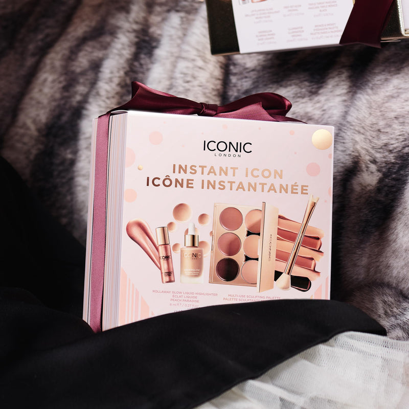 [Australia] - ICONIC LONDON Luxury Makeup Set for Glowy, Radiant Skin and Highlighted Finish, Perfect for Gifting, Long-Lasting, Cruelty-Free, Vegan Makeup Instant Icons 