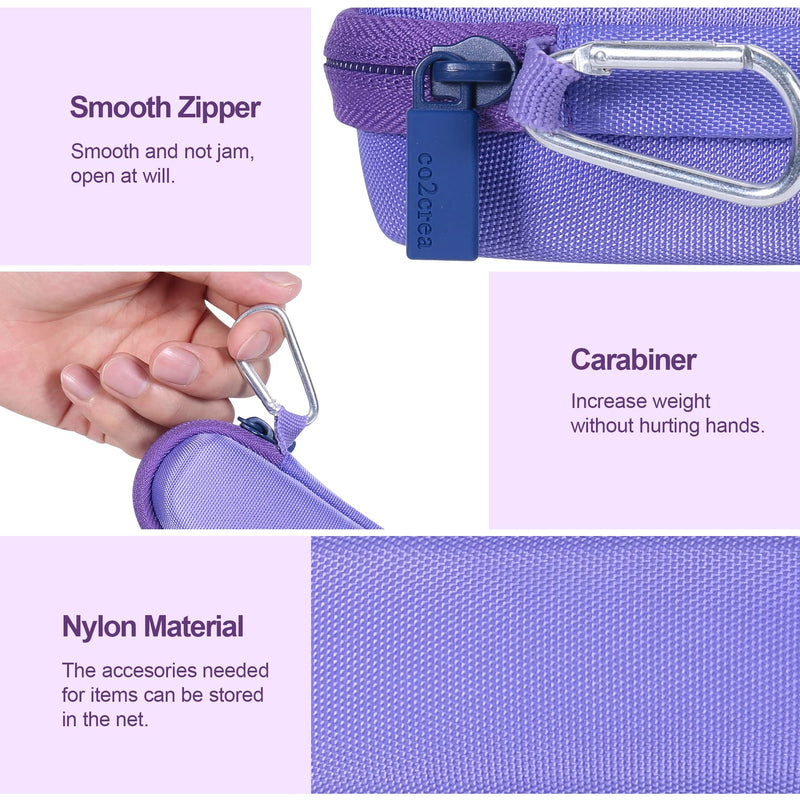 co2CREA Hard Case and Replacement Head Compatible with Finishing Touch Flawless Facial Hair Remover Electric Face Razor for Women (Lavender Case + Replacement Head) Lavender Case